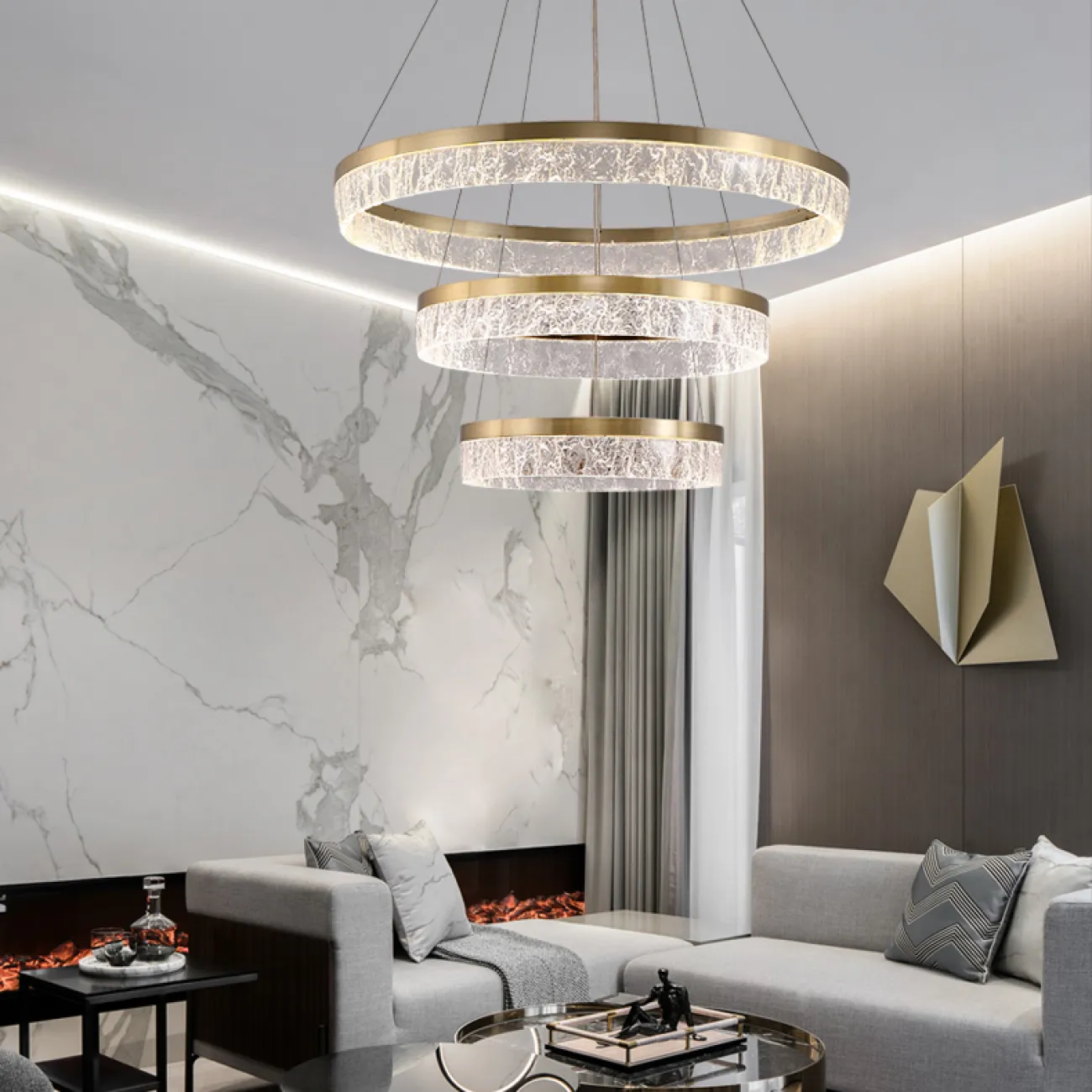 Подвесная люстра SABINA D60+80 от ImperiumLoft