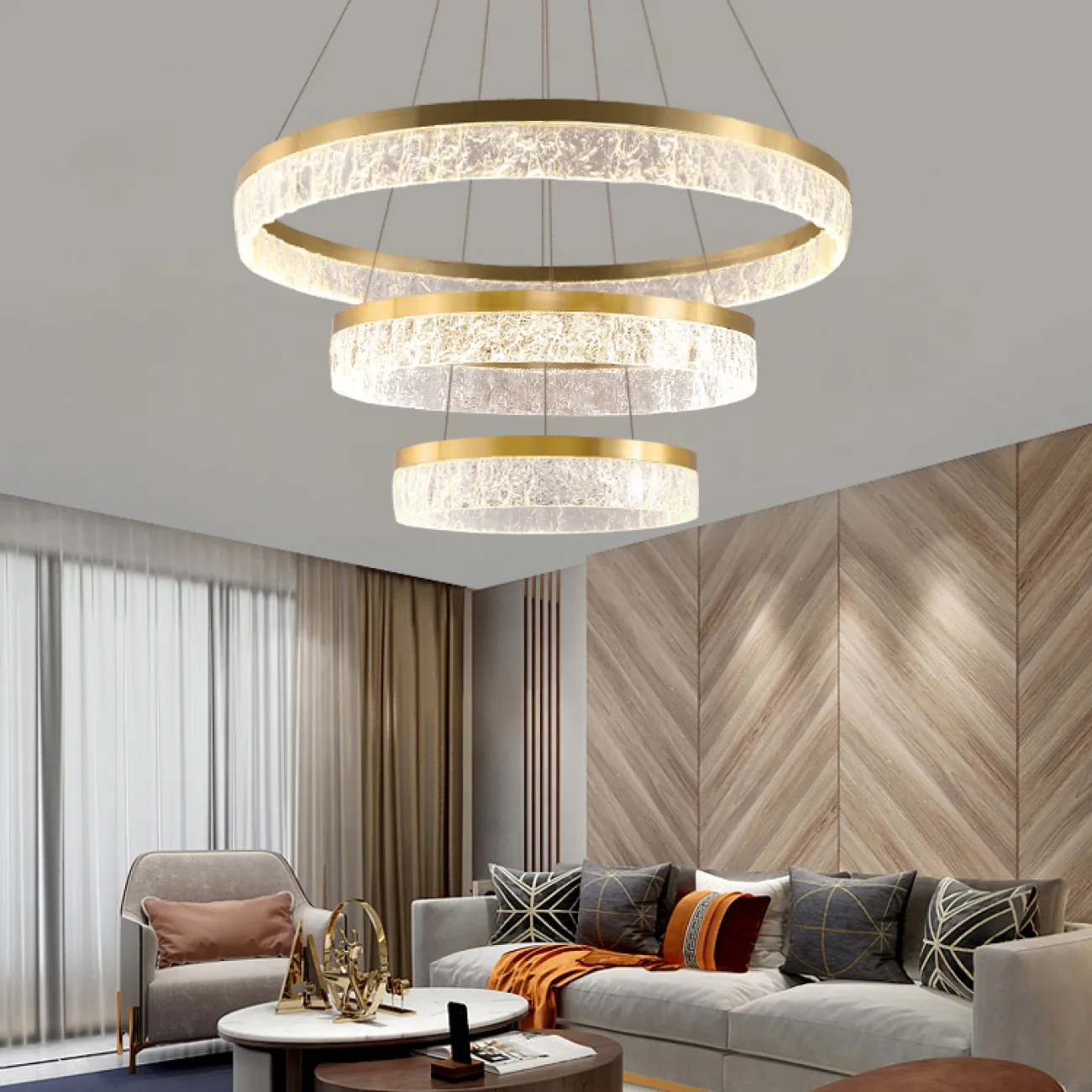 Подвесная люстра SABINA D60+80 от ImperiumLoft