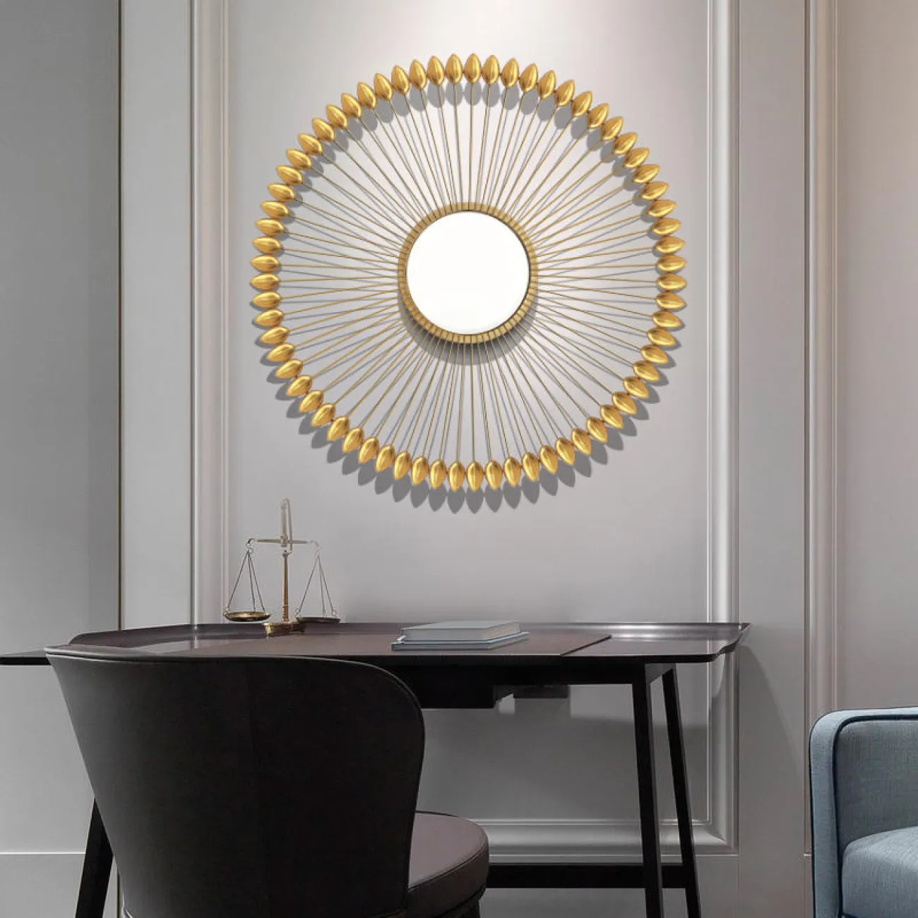 Дизайнерский настенный декор зеркало LaLume-KKK00362