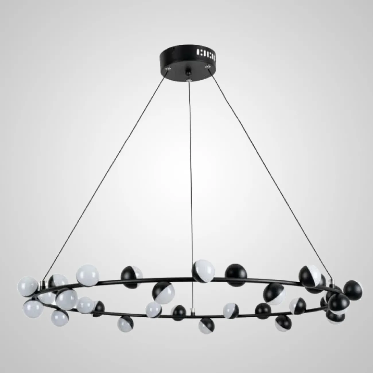 Подвесная люстра AQUATIO L48 Black от ImperiumLoft
