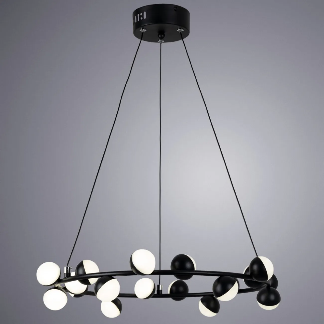 Подвесная люстра AQUATIO L48 Black от ImperiumLoft