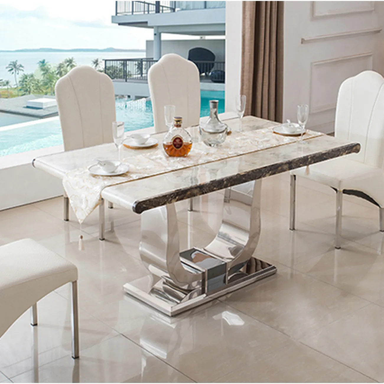 Дизайнерский обеденный стол LaLume-AZ00287