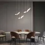 Готовая комбинация подвесных светодиодных светильников c изогнутыми плафонами, стилизованными под крылья птиц FLYER MORE L90
