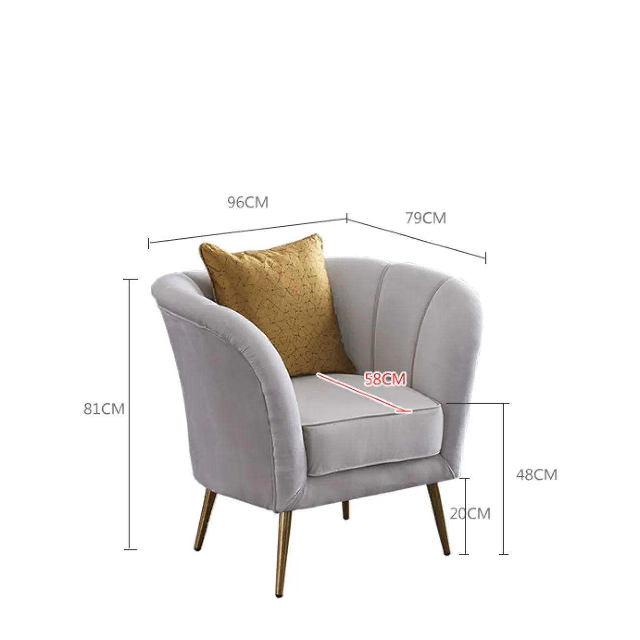 Дизайнерское кресло LaLume-KK00254