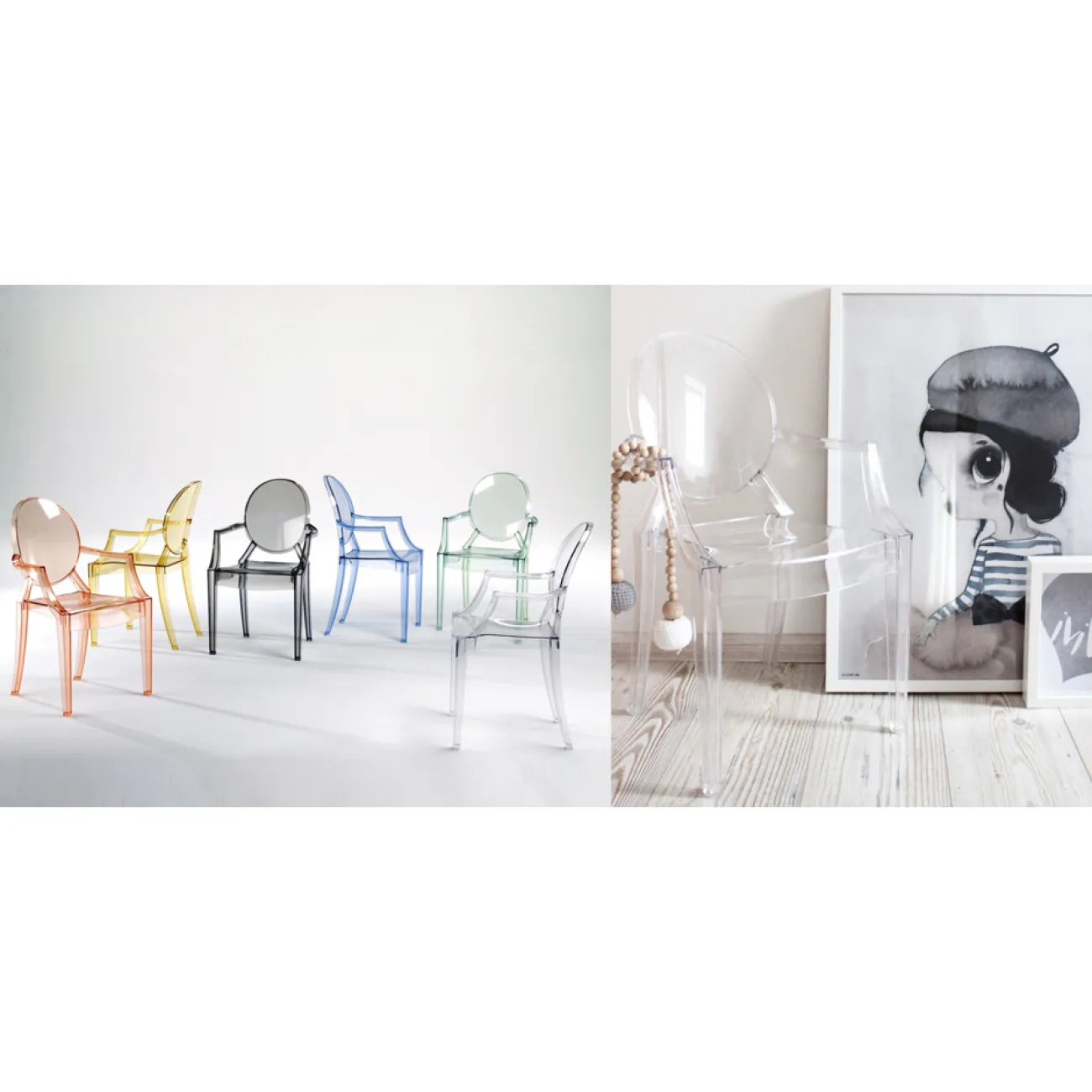 Cтул Louis Ghost Armchair designed by Philippe Starck от LaLume