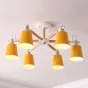 Люстра на штанге VARDA 6 lamps Yellow от ImperiumLoft
