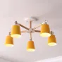 Люстра на штанге VARDA 5 lamps Yellow от ImperiumLoft