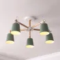 Люстра на штанге VARDA 5 lamps Green от ImperiumLoft