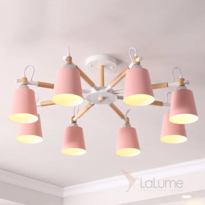 Люстра на штанге VARDA 8 lamps Pink от ImperiumLoft Люстра на штанге VARDA 8 lamps Pink от ImperiumLoft