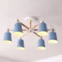 Люстра на штанге VARDA 6 lamps Blue от ImperiumLoft