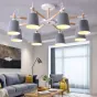 Люстра на штанге VARDA 5 lamps Grey от ImperiumLoft