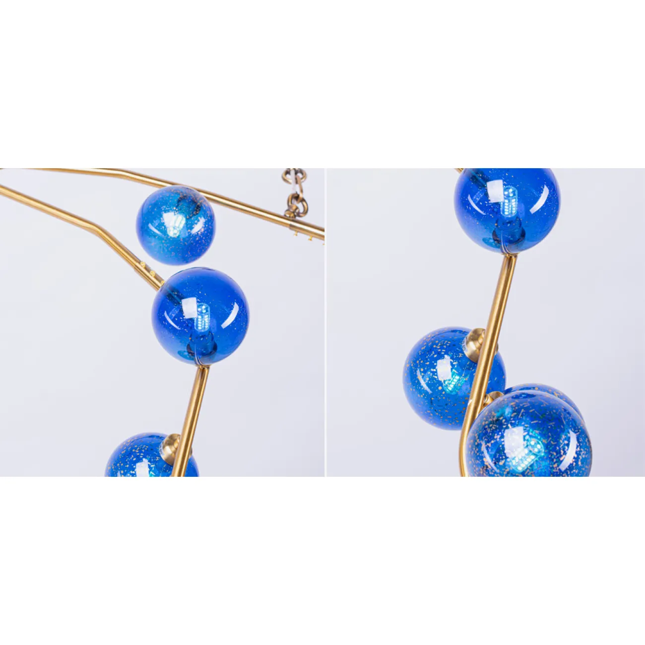 Люстра 8-GLOBE CHERRYBOMB CHANDELIER blue