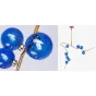 Люстра 8-GLOBE CHERRYBOMB CHANDELIER blue