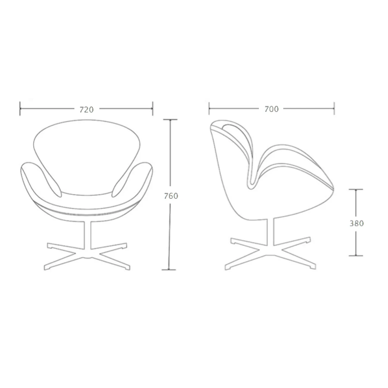 Кресло Spitfire Swan Chair Aviator designed by Arne Jacobsen in 1958 от LaLume Кресло Spitfire Swan Chair Aviator designed by Arne Jacobsen in 1958 от LaLume