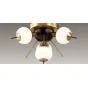 White Glass Globes Sputnik Сeiling light in 70 от LaLume