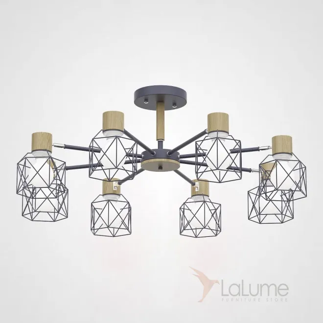 Потолочная люстра CORF B3 Gray 8 lamps от ImperiumLoft
