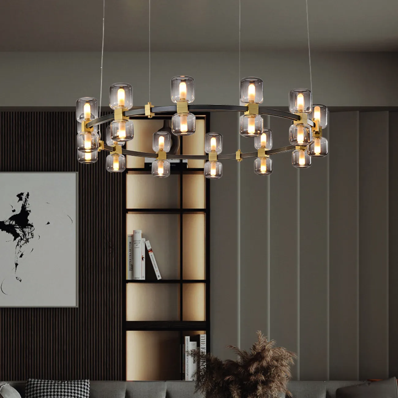 Подвесная люстра WENDEL L24 Grey от ImperiumLoft