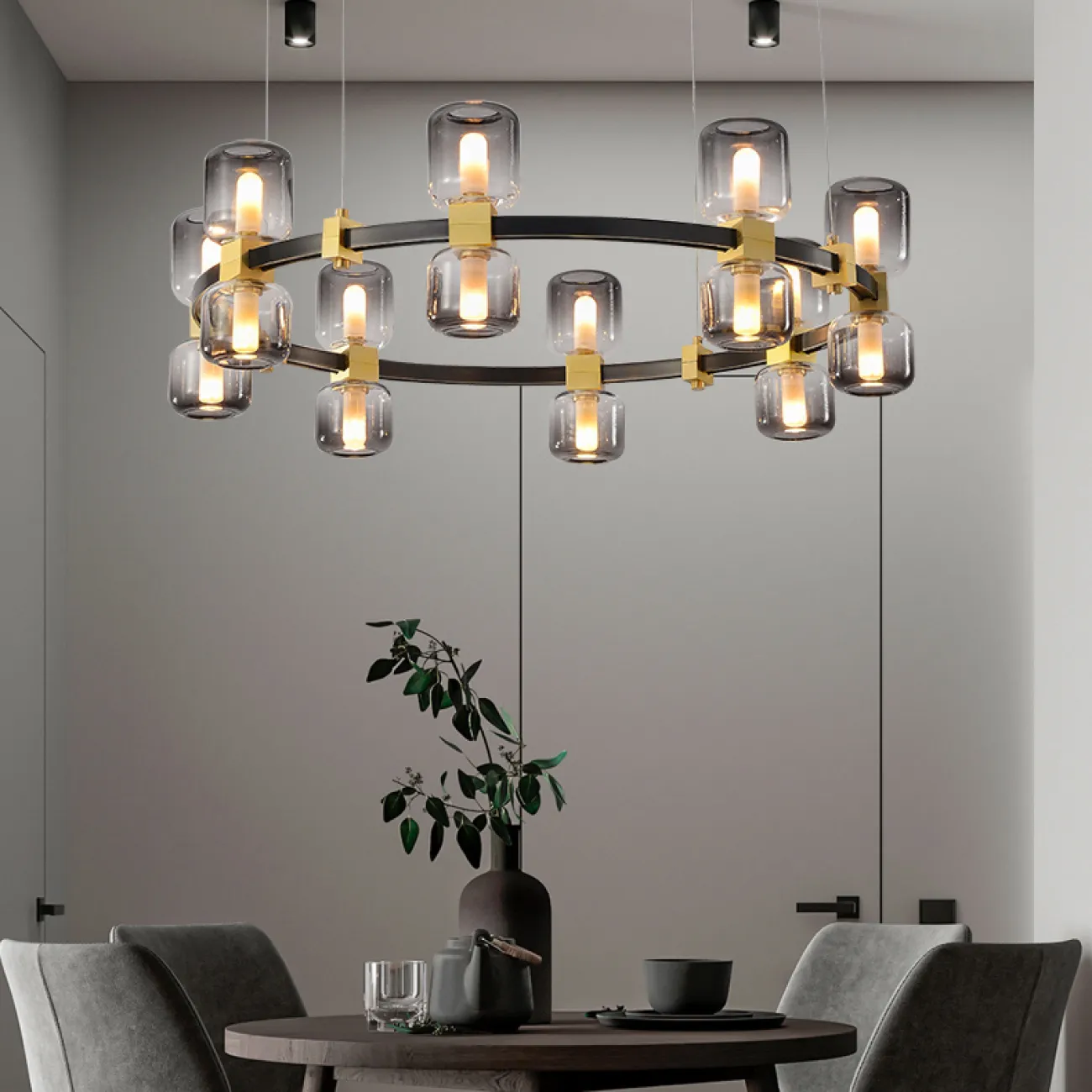 Подвесная люстра WENDEL L20 White от ImperiumLoft