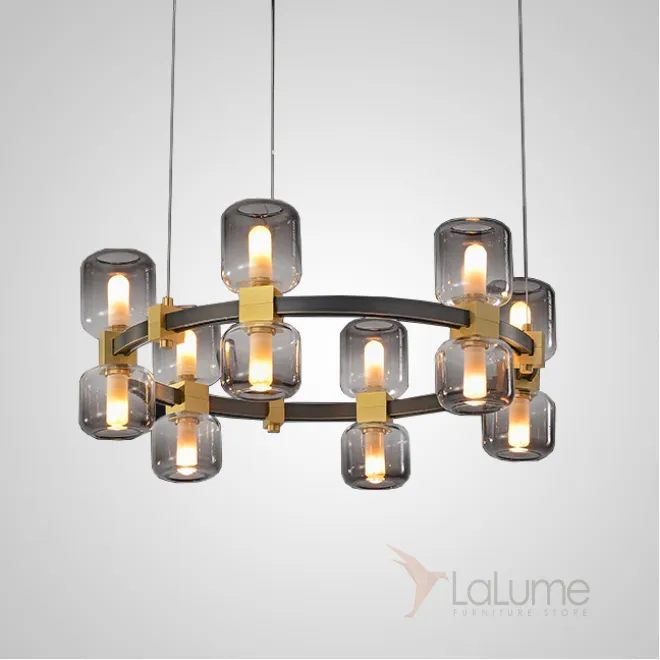 Подвесная люстра WENDEL L12 Grey от ImperiumLoft