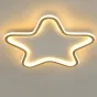 Потолочный светильник с внутренней и внешней LED-подсветкой по контуру плоского корпуса в форме звезды CARLY D55