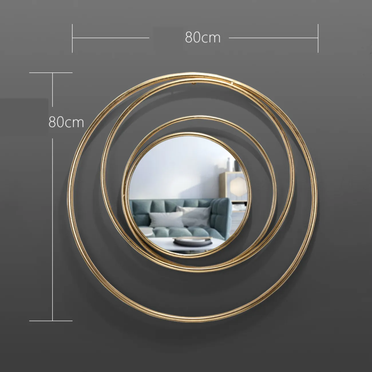 Дизайнерский настенный декор зеркало LaLume-KKK00236