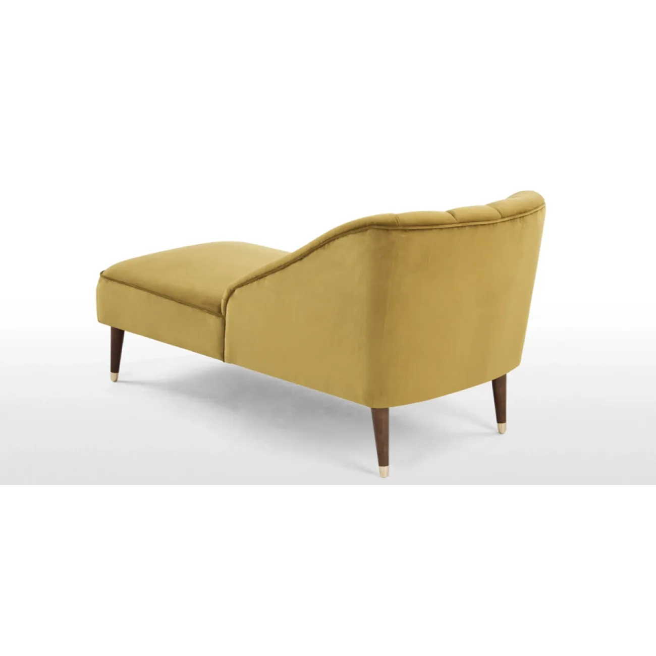 Кушетка Chaise Longue, Antique Gold Velvet от LaLume