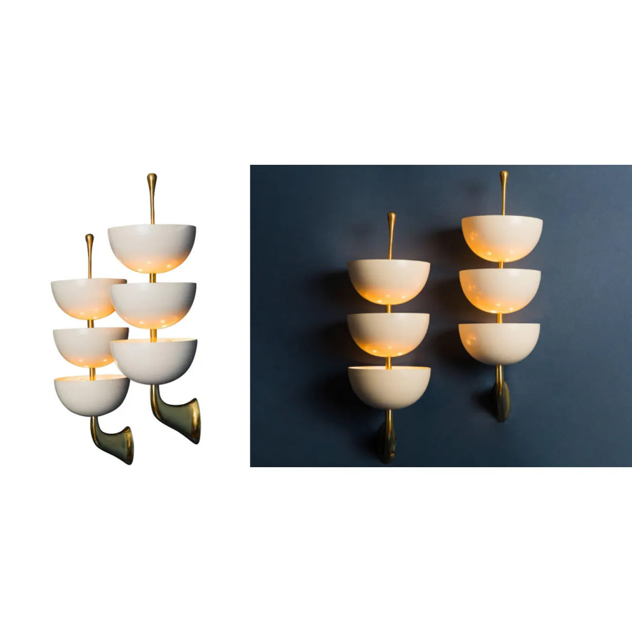 Бра Stilnovo Rare Pair of Stamped Sconces		 in 1952 от LaLume