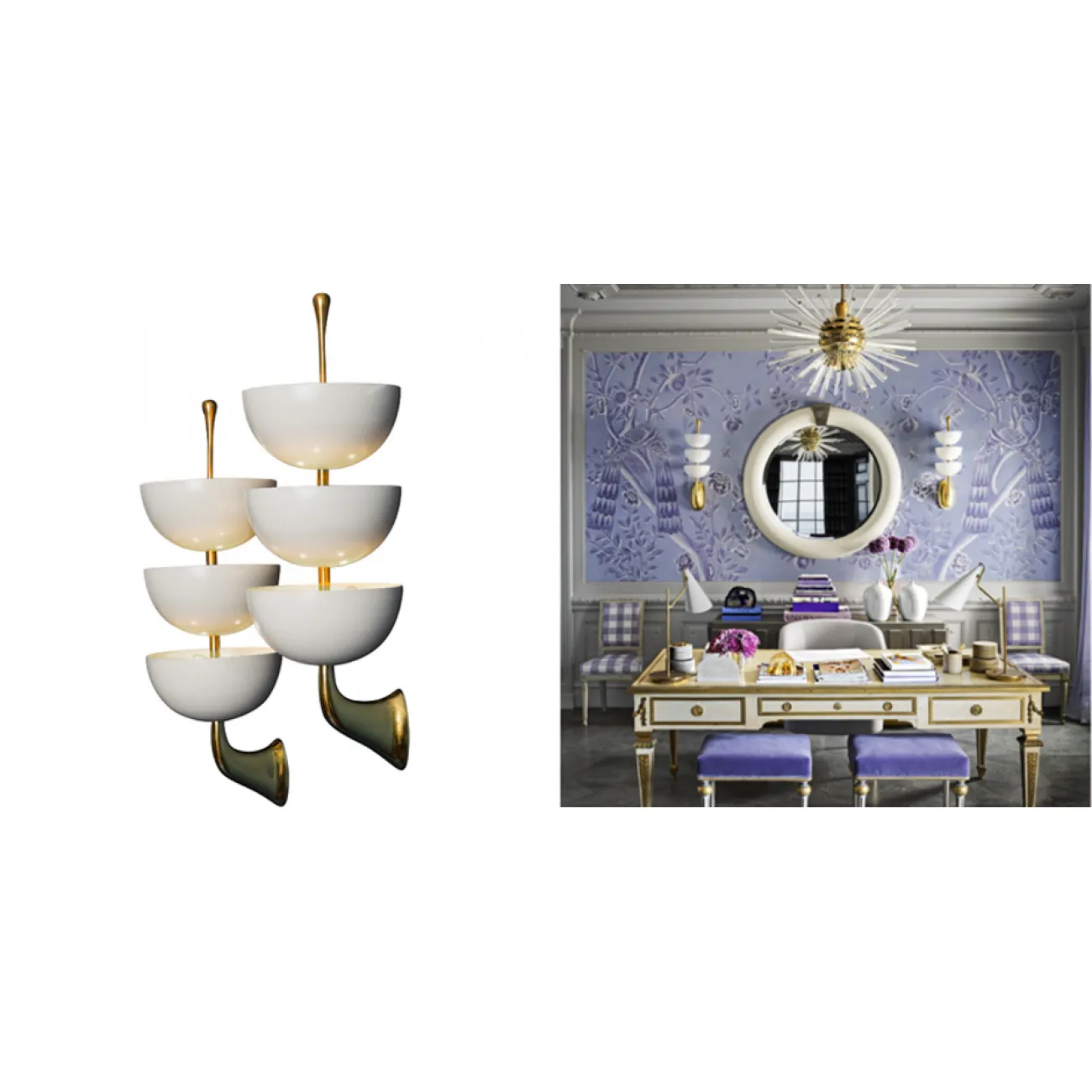 Бра Stilnovo Rare Pair of Stamped Sconces		 in 1952 от LaLume