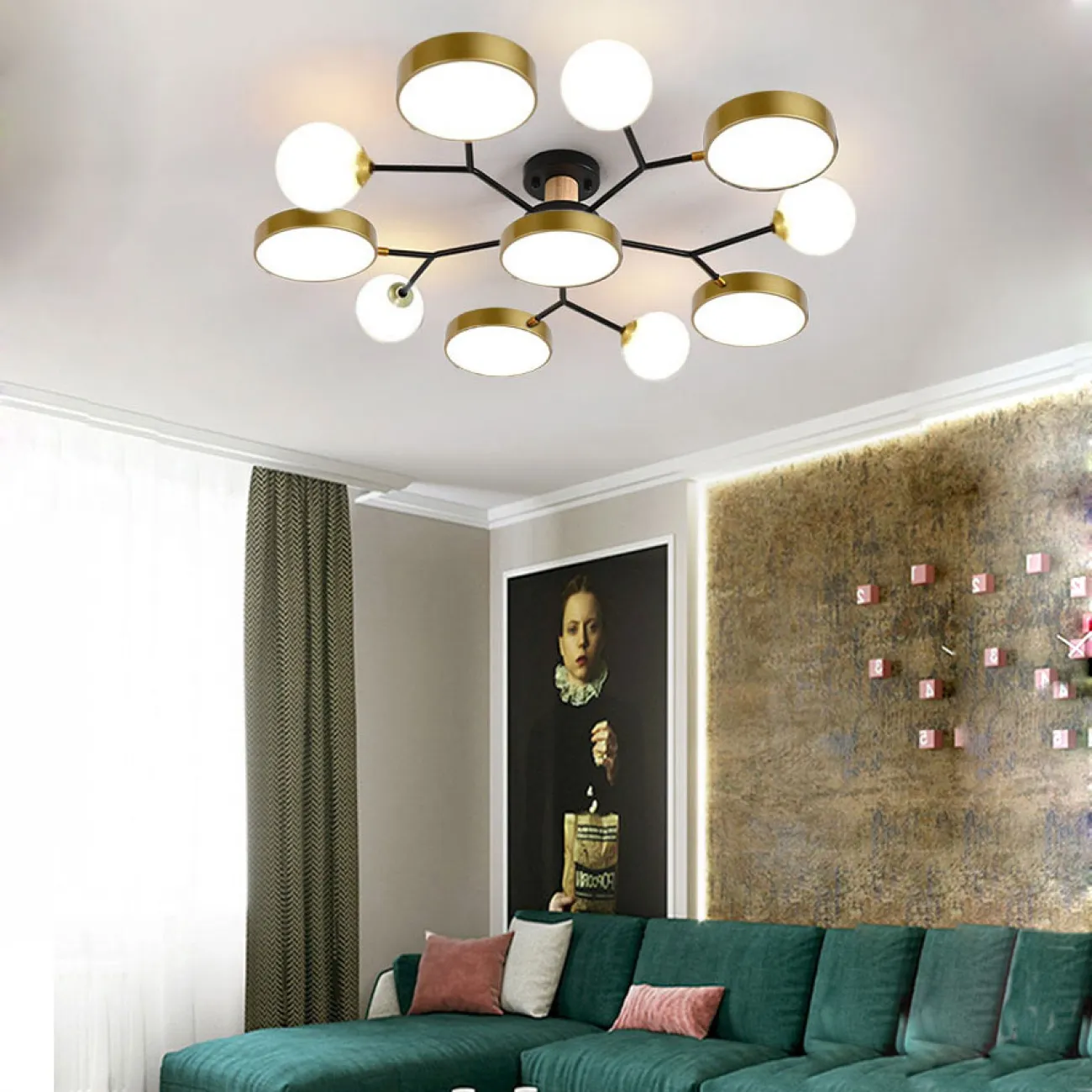 Потолочная люстра MARTA L13 Blue от ImperiumLoft