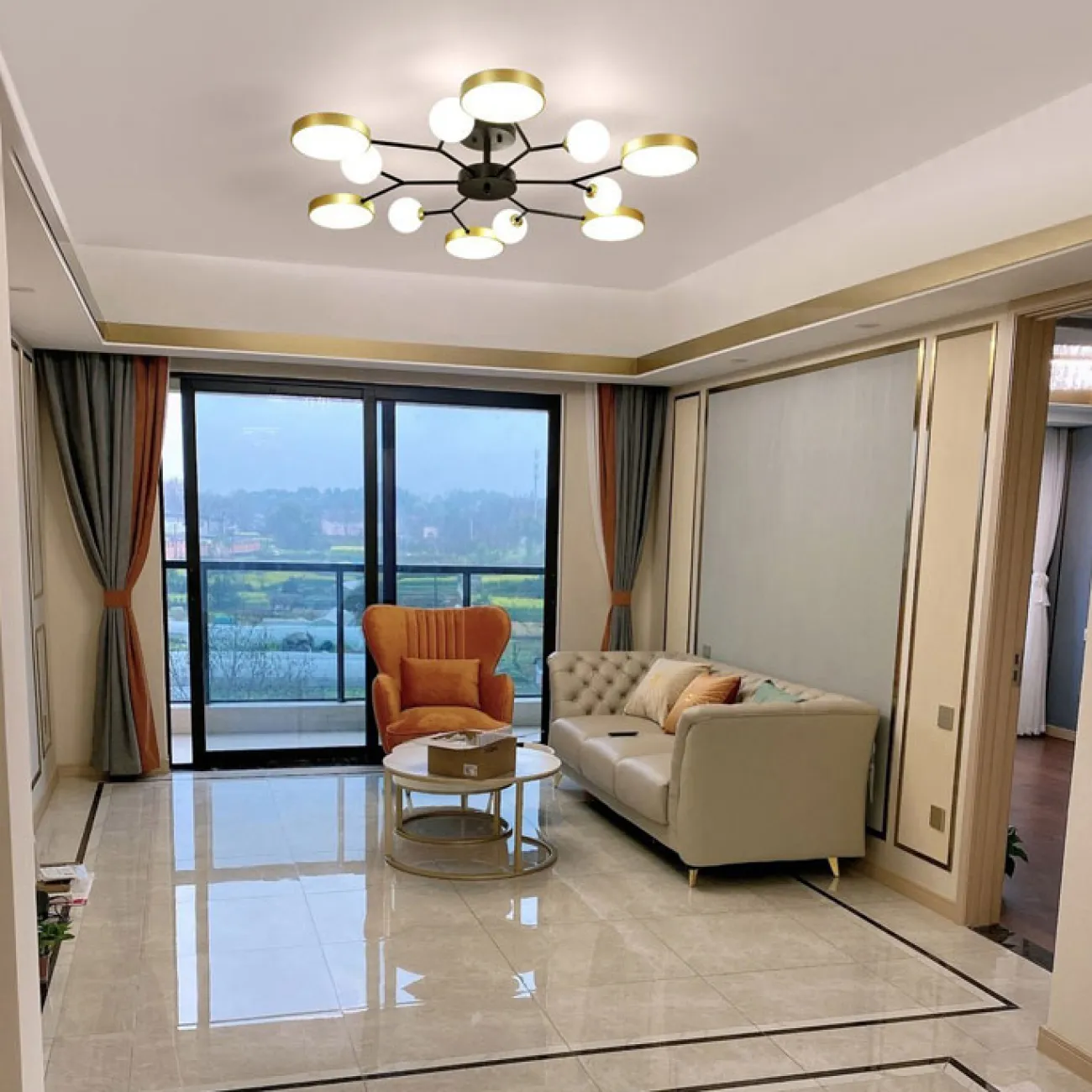 Потолочная люстра MARTA L13 Blue от ImperiumLoft