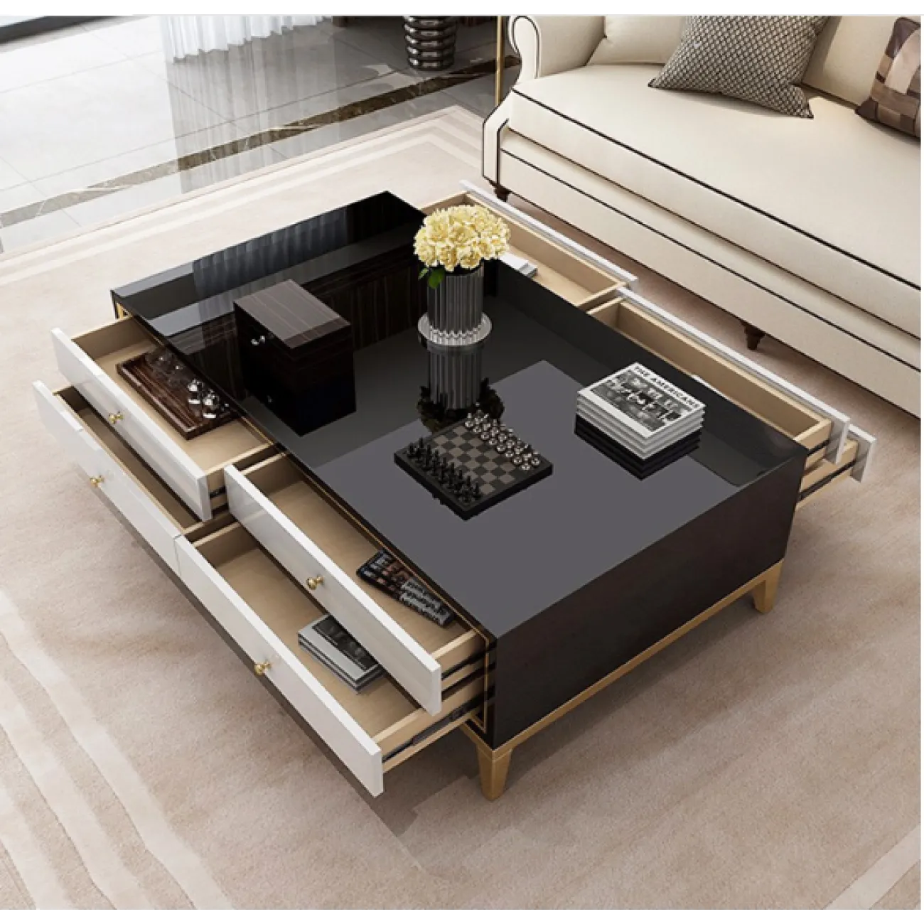 Дизайнерский журнальный столик LaLume-AP00209 Дизайнерский журнальный столик LaLume-AP00209