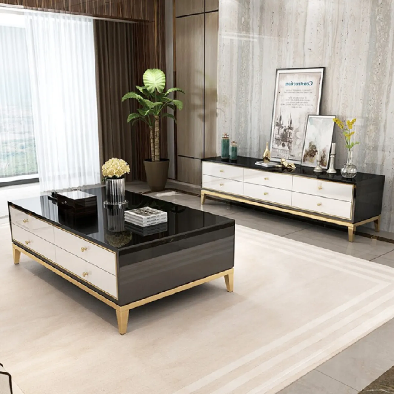 Дизайнерский журнальный столик LaLume-AP00209 Дизайнерский журнальный столик LaLume-AP00209