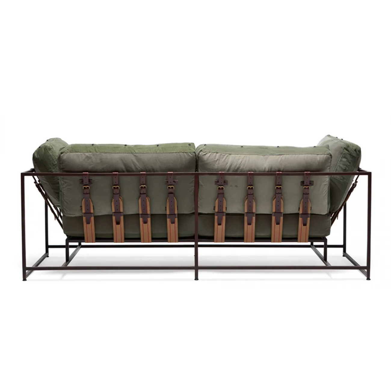 Двухместный диван Olive Military Two Seat Sofa designed by Stephen Kenn and Simon Miller		 in 2014 от LaLume