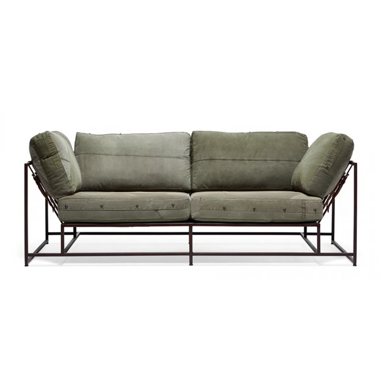 Двухместный диван Olive Military Two Seat Sofa designed by Stephen Kenn and Simon Miller		 in 2014 от LaLume