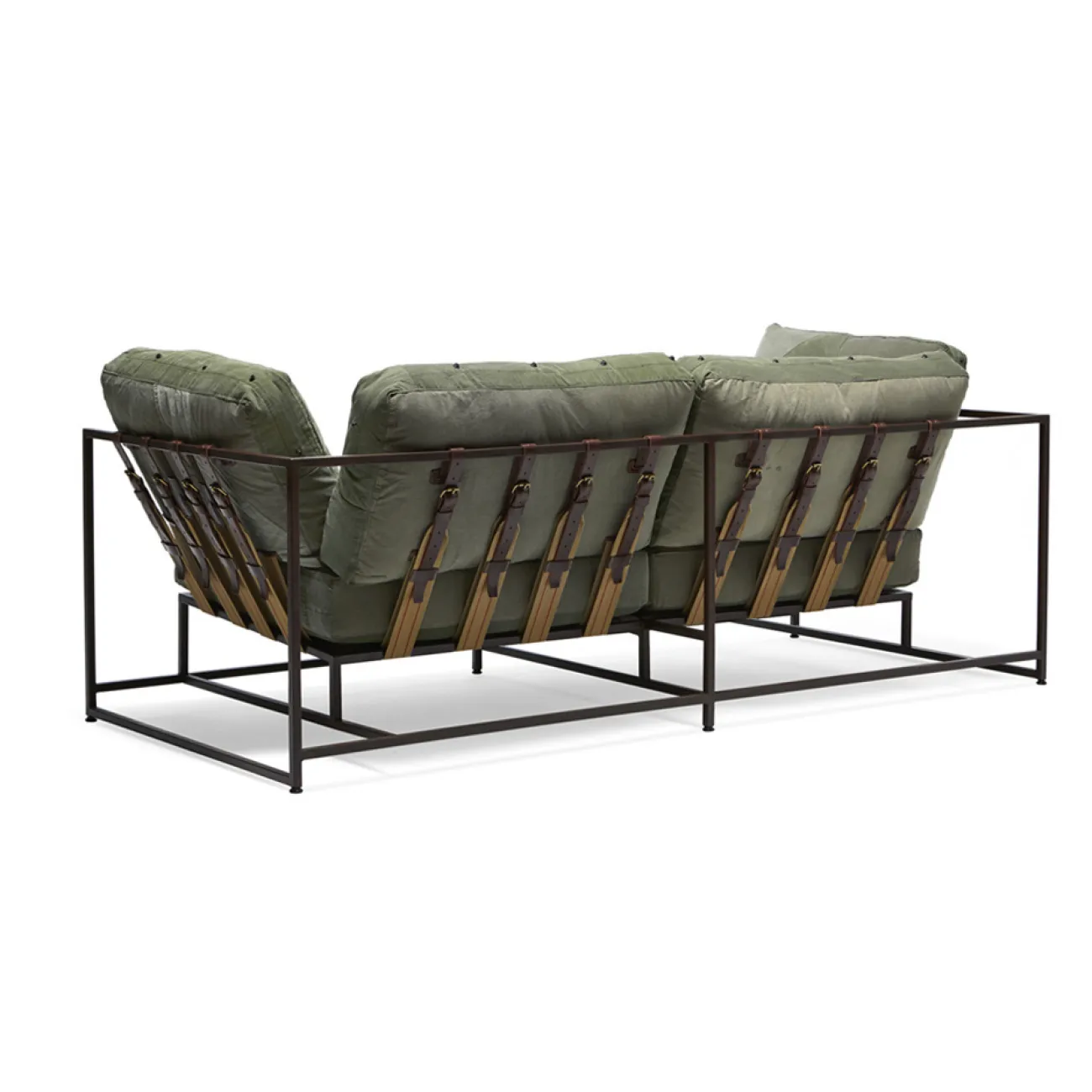 Двухместный диван Olive Military Two Seat Sofa designed by Stephen Kenn and Simon Miller in 2014 от LaLume Двухместный диван Olive Military Two Seat Sofa designed by Stephen Kenn and Simon Miller in 2014 от LaLume