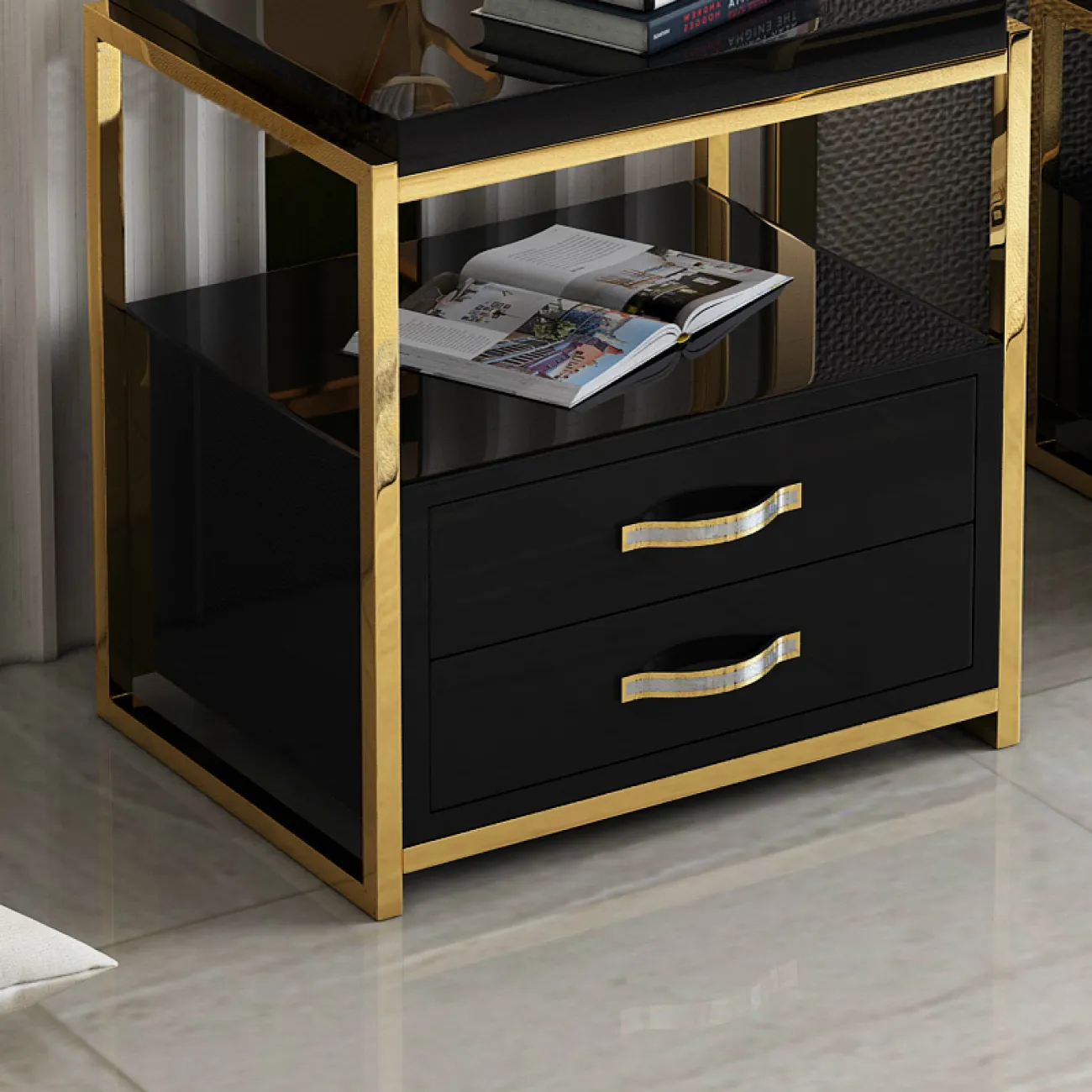 Дизайнерская прикроватная тумба LaLume-TT00102