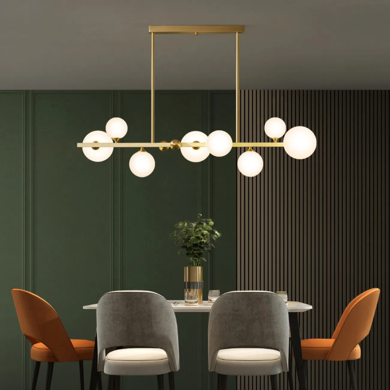 Потолочный светильник MARENS Brass от ImperiumLoft