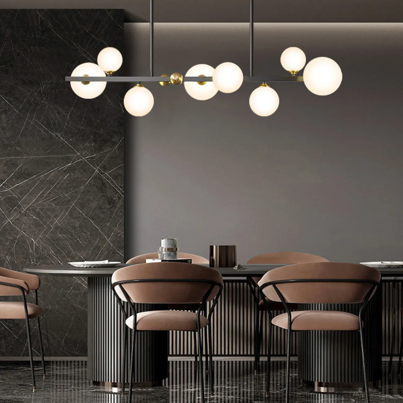 Потолочный светильник MARENS Brass от ImperiumLoft