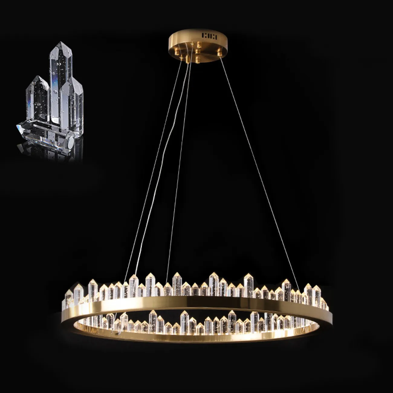 Подвесная люстра QUARTZ LUX A D80 от ImperiumLoft