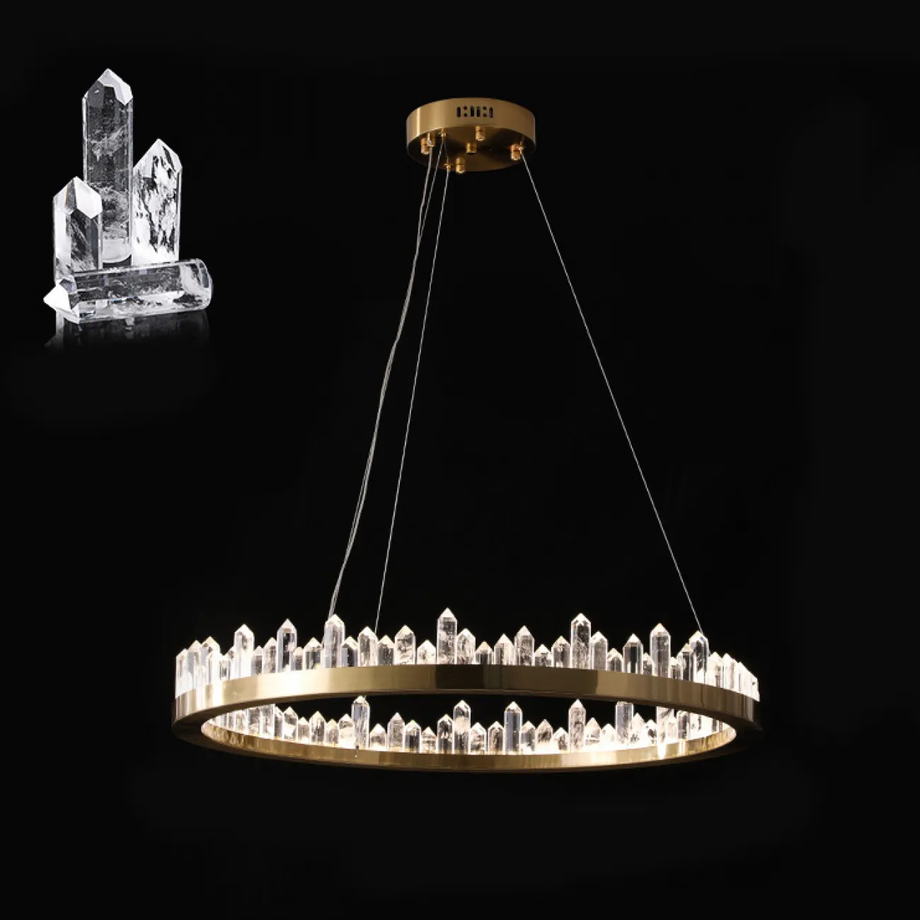 Подвесная люстра QUARTZ LUX A D80 от ImperiumLoft