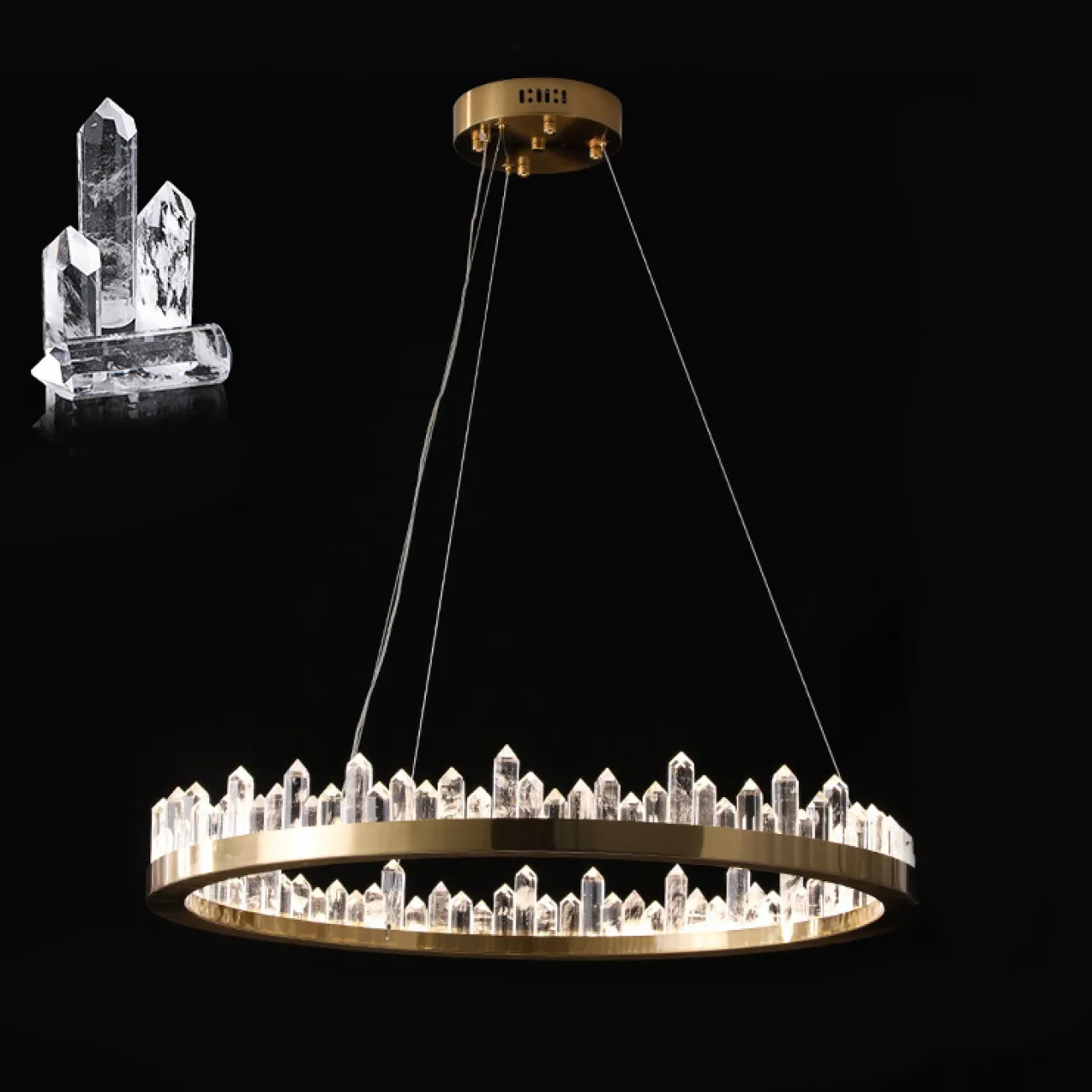 Подвесная люстра QUARTZ LUX A D80 от ImperiumLoft