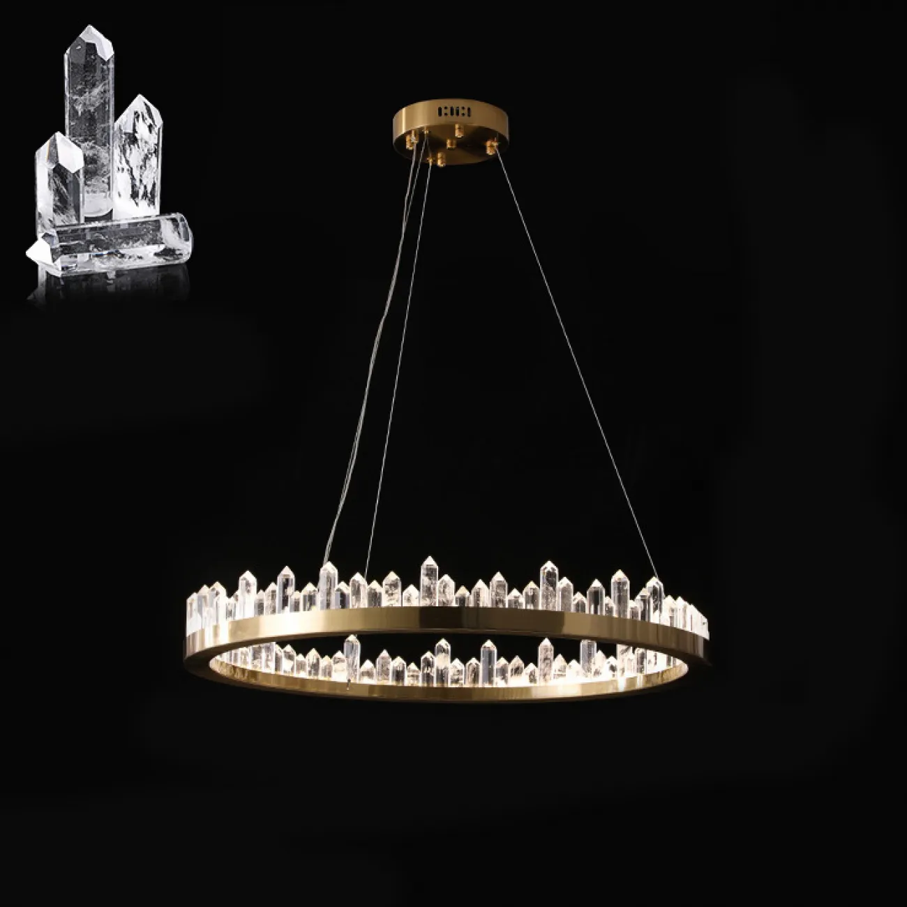 Подвесная люстра QUARTZ LUX A D80 от ImperiumLoft