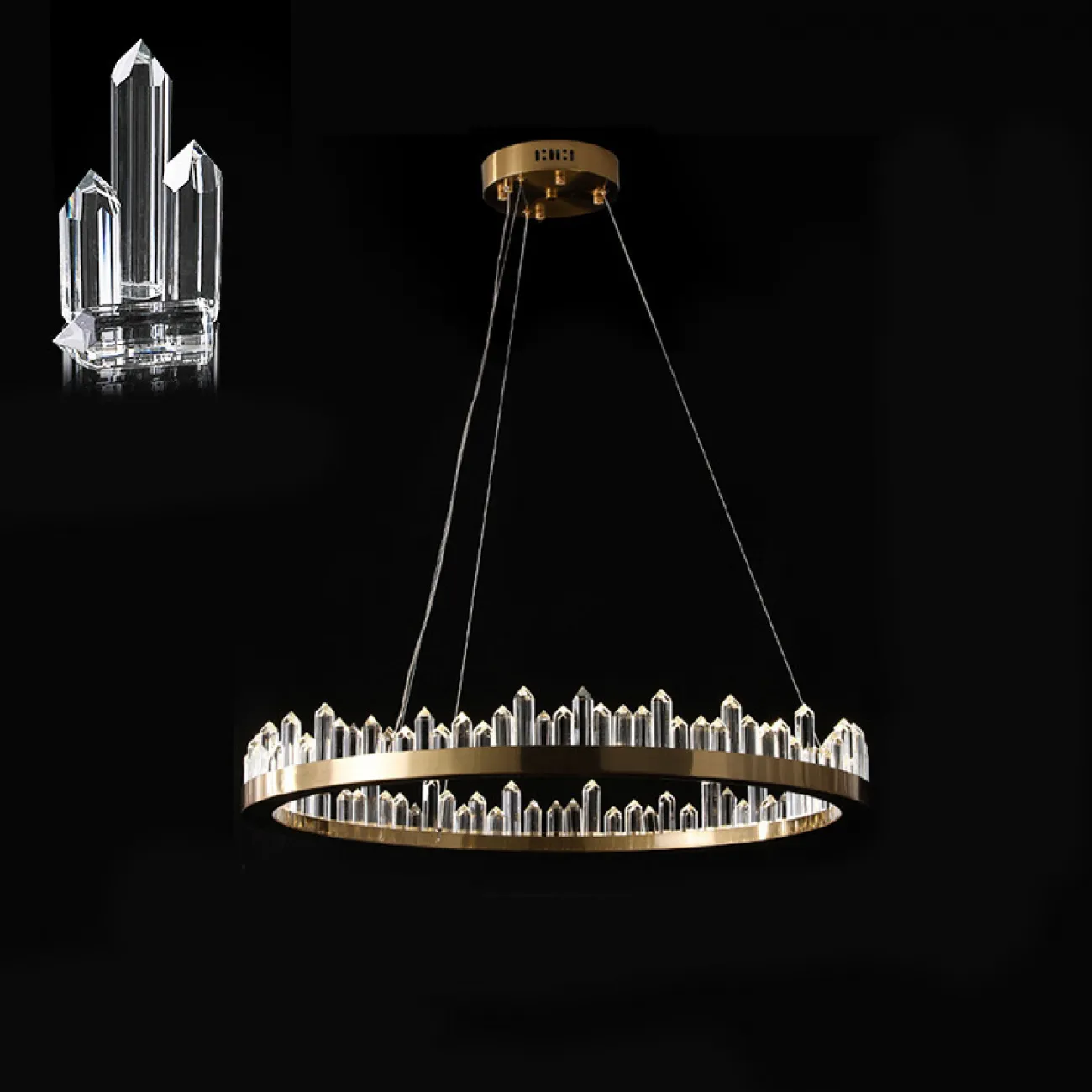 Подвесная люстра QUARTZ LUX A D80 от ImperiumLoft