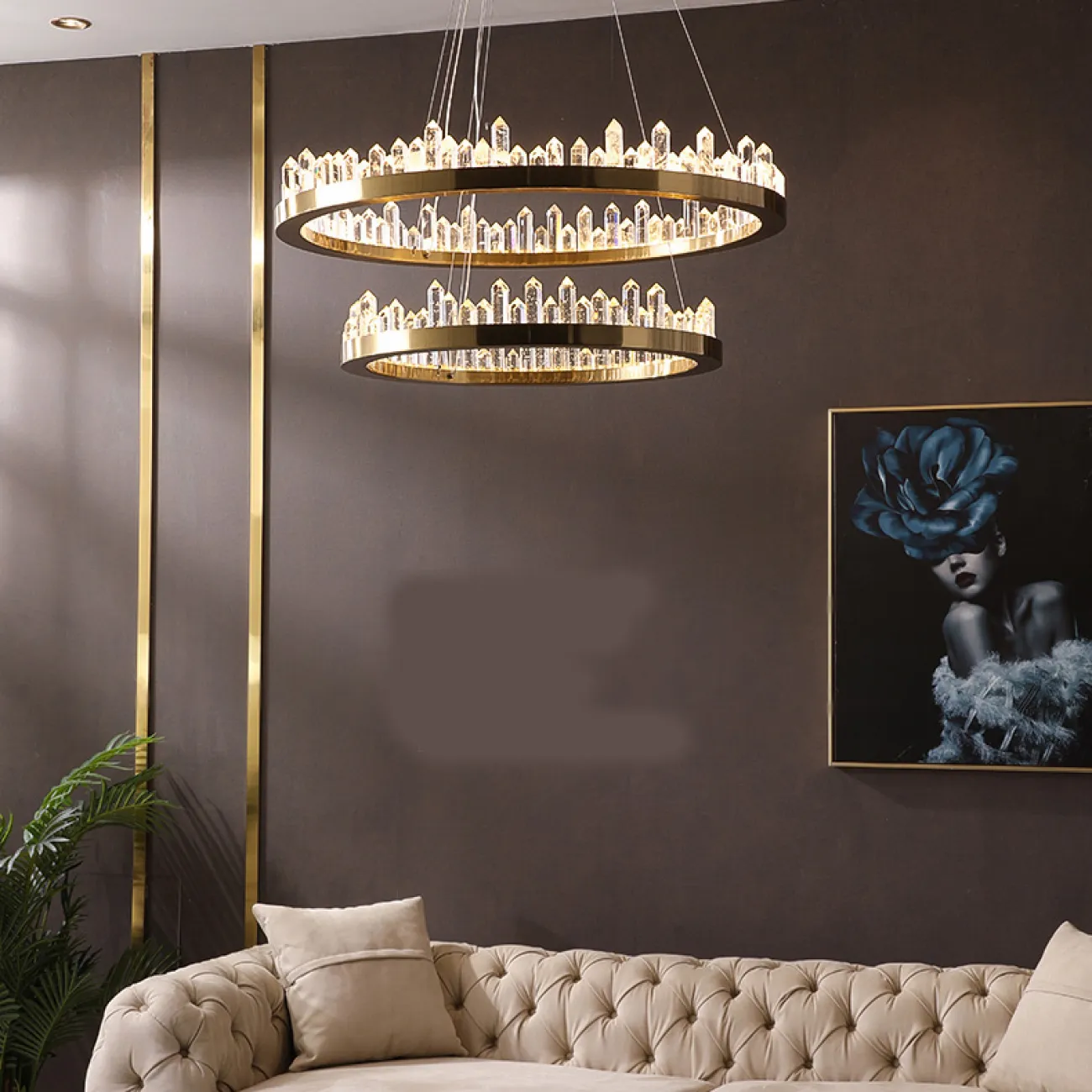 Подвесная люстра QUARTZ LUX A D80 от ImperiumLoft