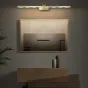 Серия настенных светодиодных светильников с рельефным зубчатым плафоном в горизонтальном трубчатом корпусе CARIA WALL L80,5 Black