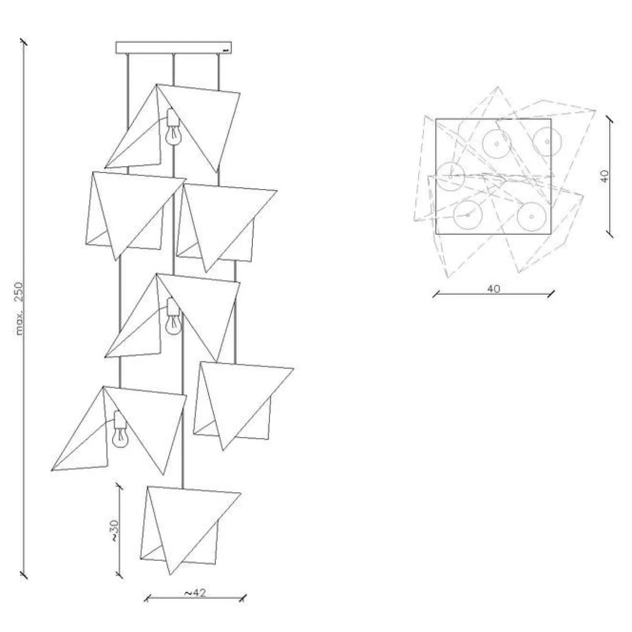 Люстра Chandelier BIRD 7 black LGH0731 Люстра Chandelier BIRD 7 black LGH0731