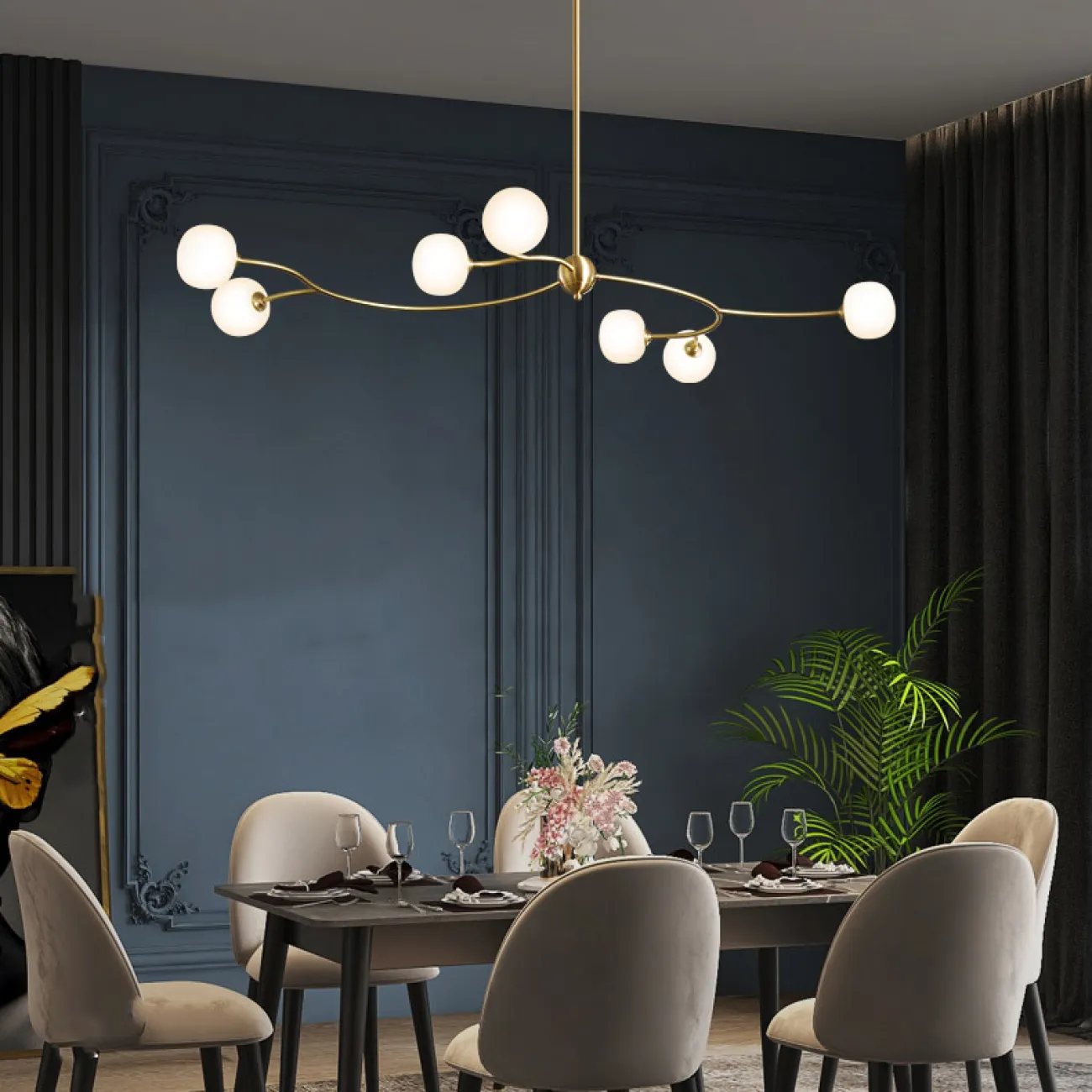 Потолочная люстра MELLA L3 от ImperiumLoft Потолочная люстра MELLA L3 от ImperiumLoft