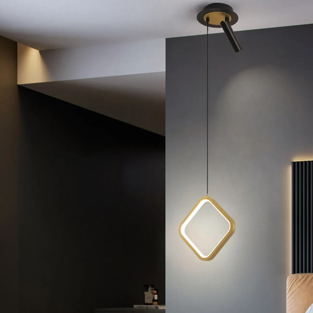 Подвесной светильник STRING B Black 4000К от ImperiumLoft