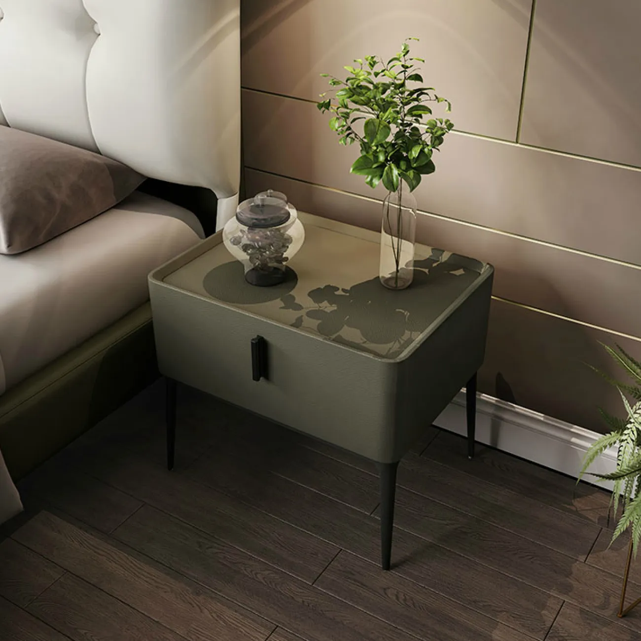 Дизайнерская прикроватная тумба - LaLume-TT00145