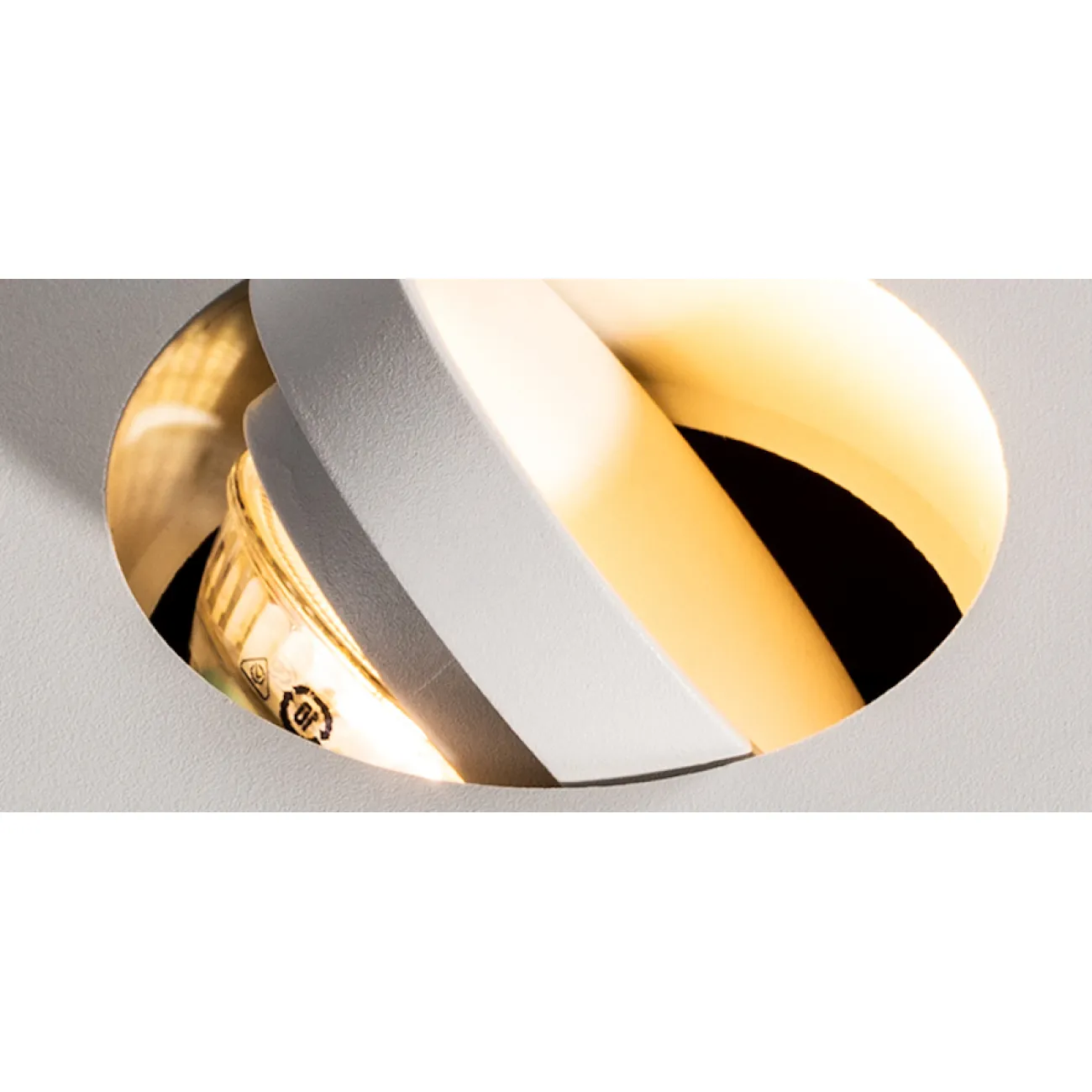 Встраиваемый двойной спот TIMA c поворотом Белый